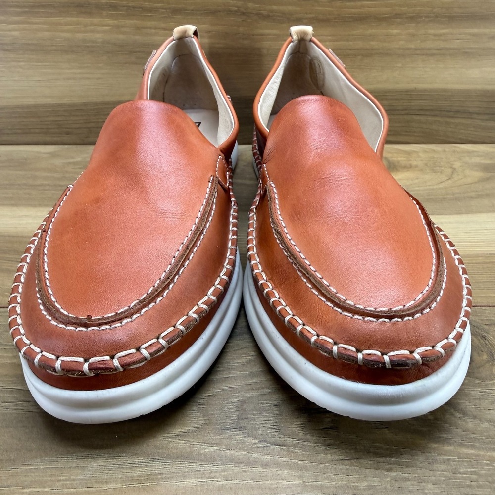 Pikolinos Gandia Moc Toe Loafers Womens 9.5 10 EU 40 Cognac Soft leather Walk - Picture 3 of 11